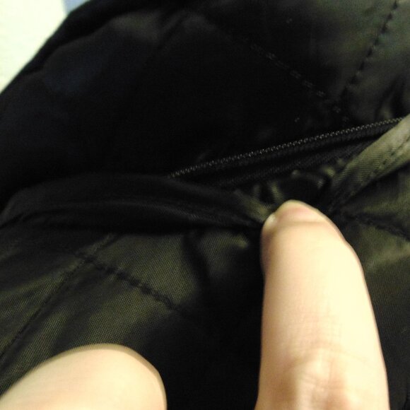 Baby Phat - Quilted Puffer Jacket, w/Leopard lining, Black, USED, size S - Picture 6 of 17